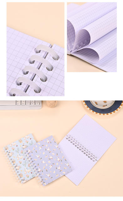 In-Stock Cartoon-Style Exquisite Creative Student Notebooks, High-End Stationery, Cartoon Diary Spiral Notebooks, Customizable detail 8