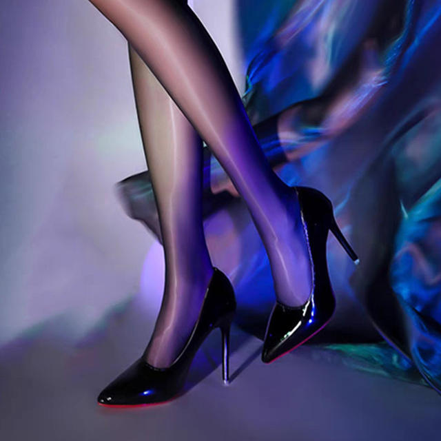 Women's Sexy Black High-Heeled Shoes with Red Soles for Bed Flirting, Women's Single Shoes, 2026 Spring Pointed Toe Stiletto Heels, Women's Shoes detail 4