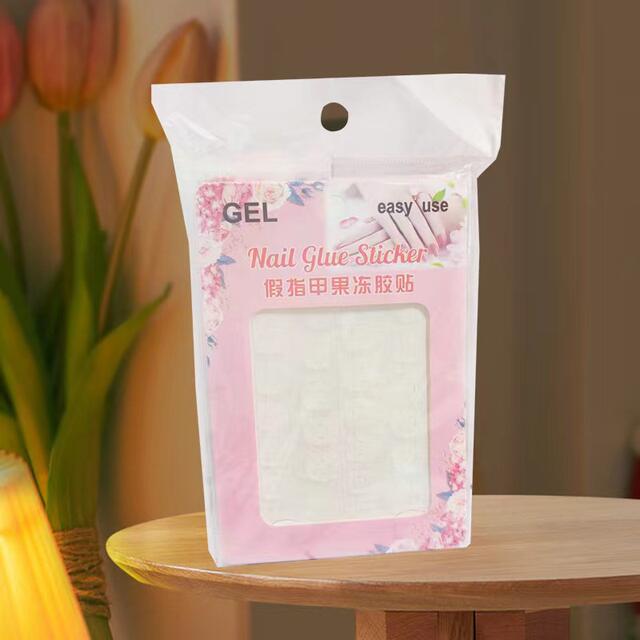 Jelly Gel Manicure Sticker High Viscosity Waterproof Nail Gel for Wearing Nail Sticker Removable Extremely Sticky Double-sided Adhesive detail 4