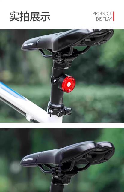 Mountain bike night riding rear tail light night children's special burst flash charging front and rear warning flash night light detail 8