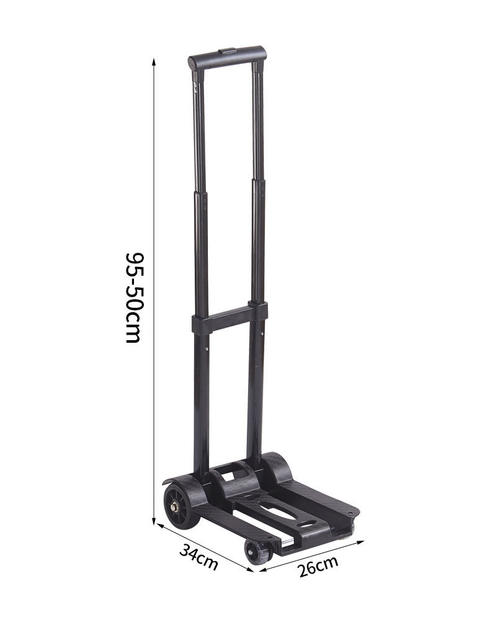 Hand-Pulled Cart for Home Use, Foldable Portable Luggage Trolley, Load-Bearing Cart for Grocery Shopping and Parcel Pickup, Two-Wheeled Cart for Cross-Border Use detail 11