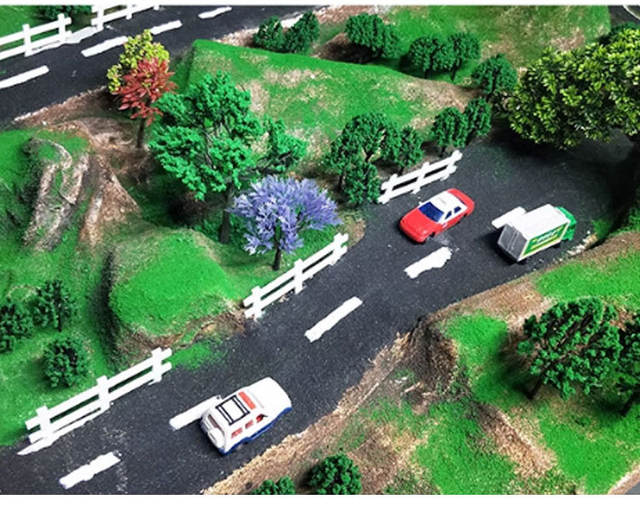 Factory wholesale handmade DIY building sand table model miniature material simulation tree powder mesoporous tree powder color pollen detail 10