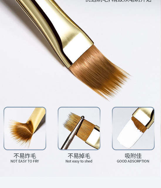 Rs Widened Encrypted Golden Manicure Sweep Pen Soft and Not Easy to Explode and Smudge Gradient Pen Flower Pen Graffiti Petal Pen detail 4