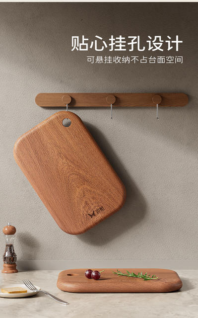 Double-Sided Cutting Board Made of Whole Wood from Double-Rolled Ebony Wood, Suitable for Home Use, Kitchen-Specific, Antibacterial Chopping Board detail 11