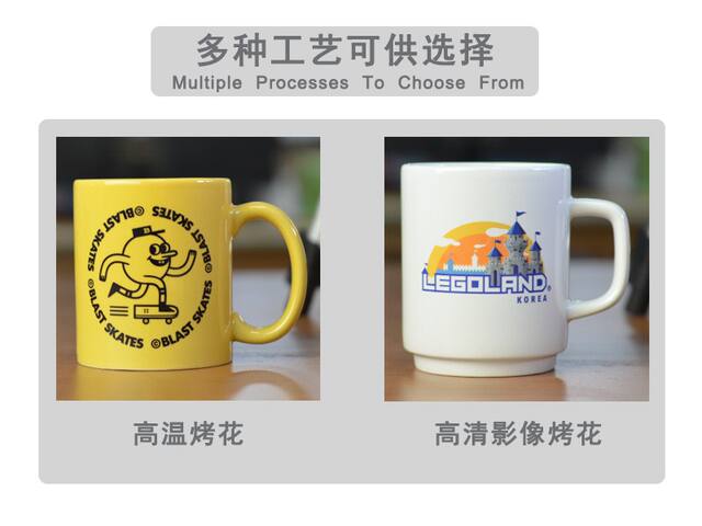 Colored Glaze Ceramic 11oz Mug C Handle Mug Sublimation Custom Creative Gift Mug Coffee Mug with Logo detail 8
