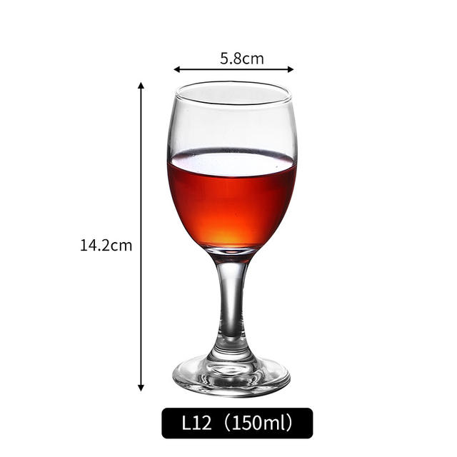Wholesale Glass Red Wine Glass Goblet Wine Glass Household Hotel Banquet Red Wine Set detail 4