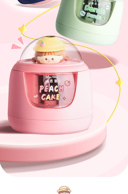 Carba bear electric pencil sharpener pencil sharpener for primary school students pencil sharpener pencil sharpener high color value ins detail 4