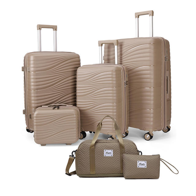 New Pp Material Suitcase 24inch Trolley Case Cross-Border Special Boarding Case Large Capacity Suitcase Universal Wheel t detail 6