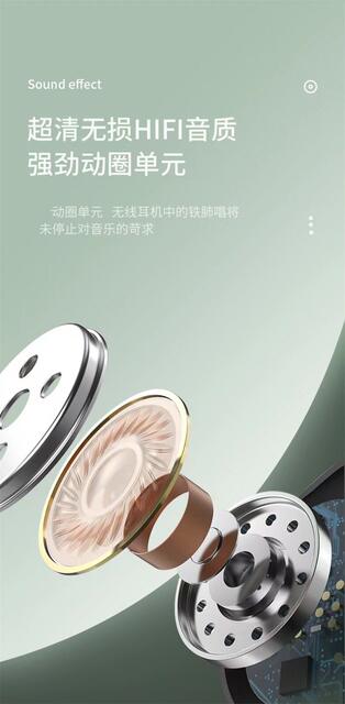 New private model j18 cross-border TWS Bluetooth headset sports earplug wireless noise reduction renamed long endurance detail 7
