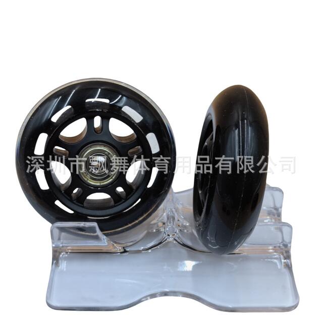 PU wheel skate pulley silent wheel vigor board trolley shopping cart machine with wheel soft rubber material detail 9