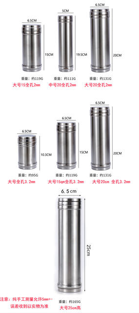 Stainless Steel Seasoning Jar Commercial Large Non-Magnetic Barbecue Seasoning Bottle Barbecue Tools Seasoning Bottle Sesame Cumin Bottle detail 11