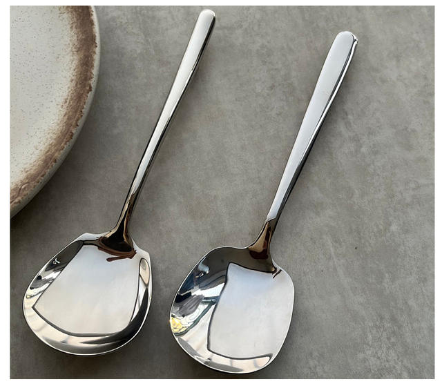Hotel Restaurant with Round Beaded Stainless Steel Public Spoon Dishes Spoon Dishes Spoon Public Spoon Public Chopsticks Household Dishes Spoon Fish Spoon detail 8