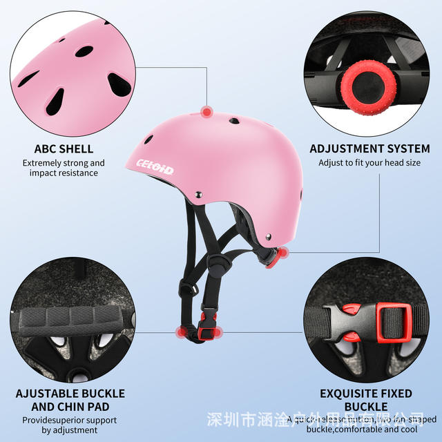 Ready Stock Children's Helmets, Bicycle Riding Helmets, Roller Skating Skateboard Balance Bike Helmets, Abs+Eps Helmets detail 9