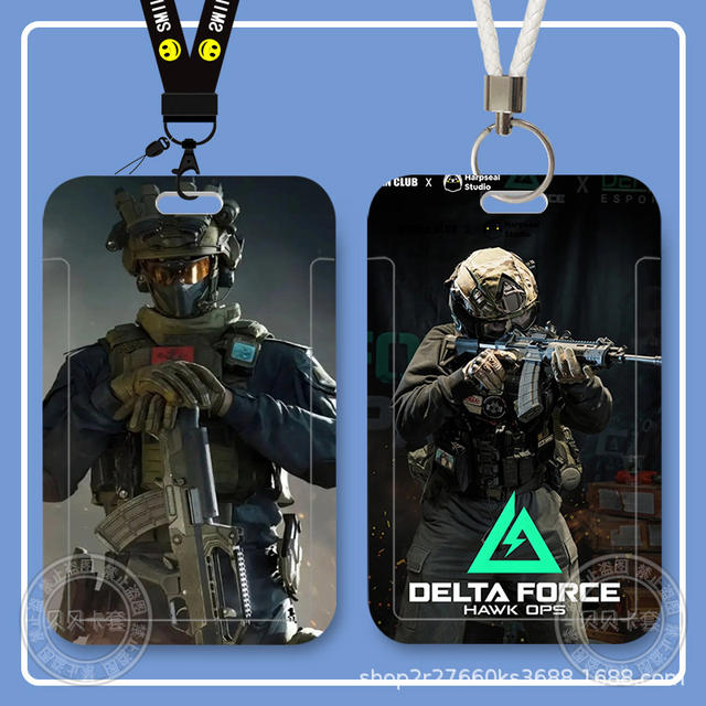 Delta Surrounding Students Sliding Rice Card Bus Card Id Card Protective Cover Access Control Campus Card Holder Storage detail 9