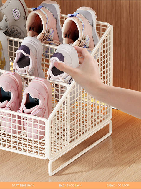 Multi-Layer Shoe Storage Rack for Children's Shoes in the Cabinet, Small Shoe Rack for Home Use in the Wardrobe, Layered Storage Rack for Baby Shoes detail 7