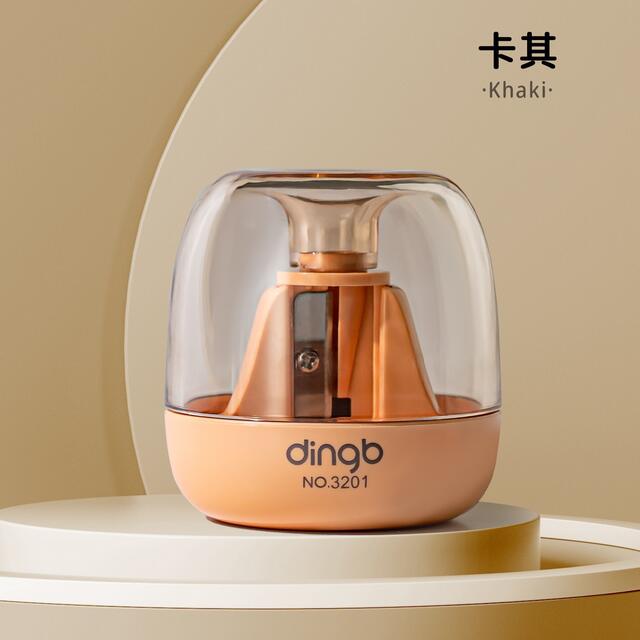Mini Soundproof Pencil Sharpener Student Reward Gift Large Capacity Transparent Compartment Manual Pencil Sharpener