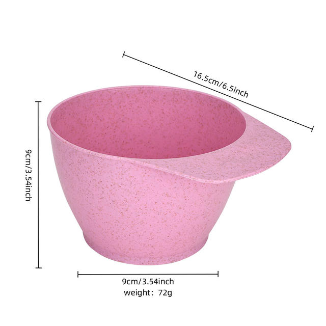 Wheat Straw Hair Dyeing Tools, Hair Dyeing Bowl, Hair Salon and Barber Shop Perm and Dye Tools, Dye Paste Mixing Stick, Hair Dye Brush detail 8