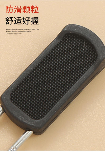 New zipper blade tool-free detachable zipper head schoolbag coat clothes shoe box simple wind rubber rubber rubber pull detail 6