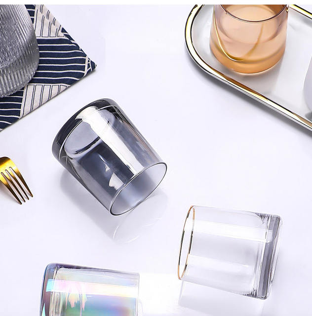 Hotel Glass Mouthwash Cup Couple Toothbrush Cup Set Washing and Brushing Cup Scandinavian Ins Water Cup Hotel Home detail 10