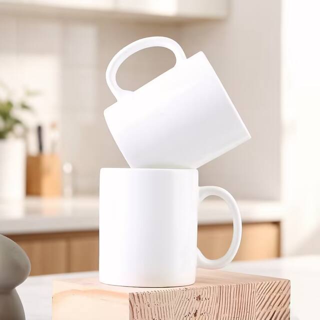 Mug Manufacturer Customizes Pattern Logo Ceramic Coffee Cup 11oz Coated Cup Gift Advertising Cup Foreign Trade detail 10