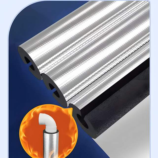 B1 grade open self-adhesive rubber plastic pipe water pipe antifreeze thickened thermal insulation outdoor pipe solar thermal insulation pipe sleeve detail 6