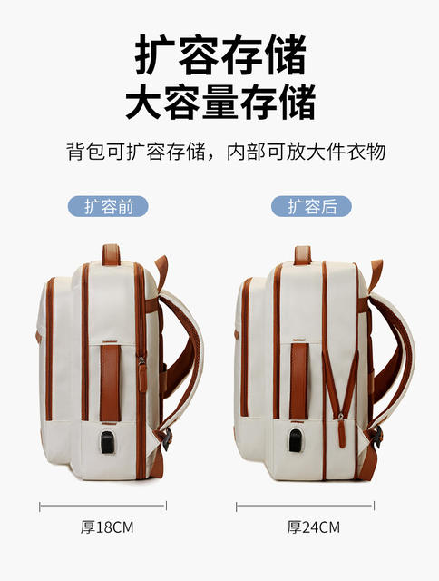 Large-Capacity Casual Backpack for Men and Women, Expandable Large-Capacity Computer Bag, Business Backpack for Men, Short-Distance Business Trips detail 8