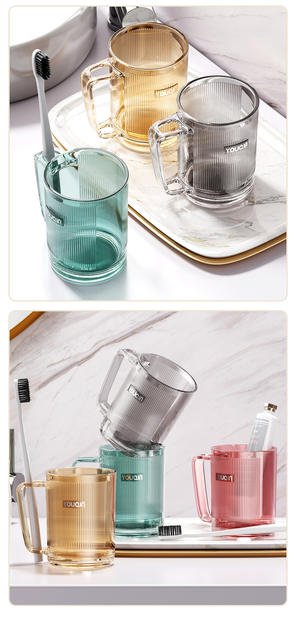 Toothbrushing and Mouthwash Cup, Anti-Fall Cup, Children's Couple's Household Wash Cup, Portable Student Dormitory Essential, Light Luxury detail 12