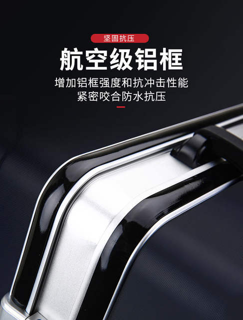 Aluminum Frame Luggage Suitcase with Universal Wheels for Men and Women, New Model Travel Suitcase, Business Password Suitcase detail 11