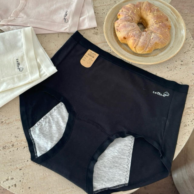 7A Xinjiang long-staple cotton cotton extended crotch women's physiological pants menstruation hip anti-side leakage girl's peace of mind pants detail 4
