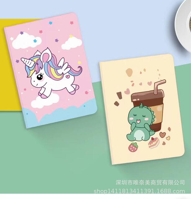 Applicable ipad11 protective case Huawei tablet computer cartoon leather case matepadpro soft case mini65 sleep detail 9