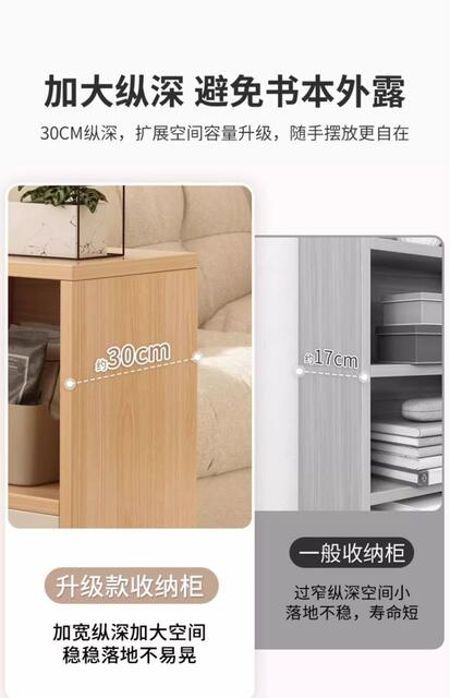 Bookshelf, Kindergarten Reading Shelf, Multi-Functional Simple Storage Cabinet, Living Room Storage Cabinet, Household Floor-Standing Storage Rack detail 6