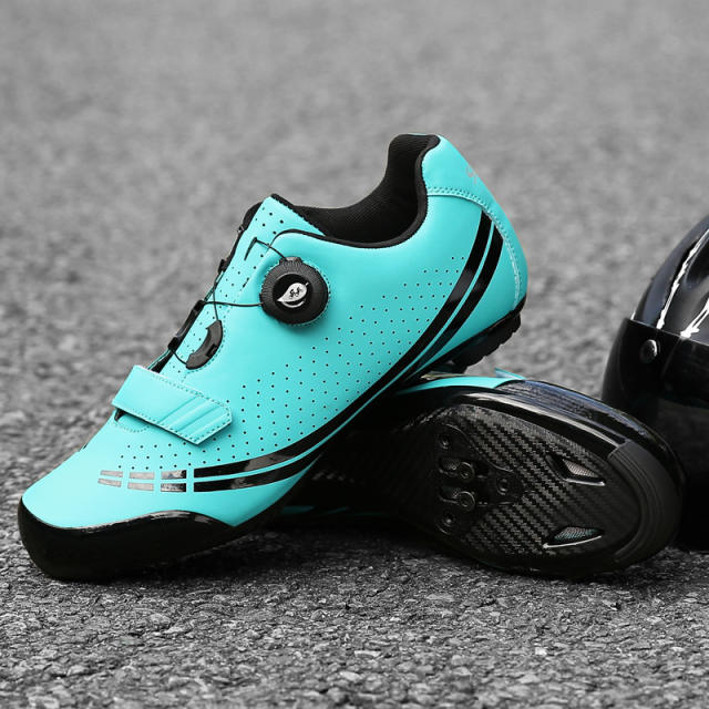 New professional cycling shoes men's lockless mountain bike bicycle shoes road bike lock shoes non-lock bicycle Women's Spring detail 1