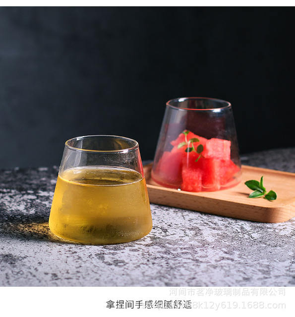 High Borosilicate Transparent Glass Mount Fuji Cup Coffee Milk Cup Beer Juice Drink Cup Mount Fuji Glass Cup detail 9