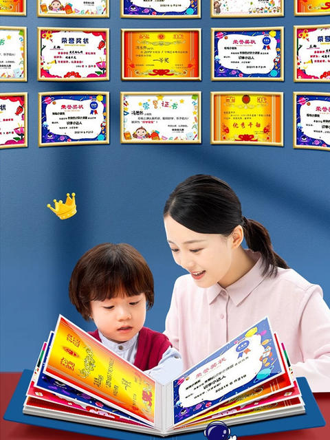 Certificate Collection Book a4 Certificate of Award Display Wall Hanging Honor Certificate Storage Artifact Folder Student Picture Album Information Album detail 11