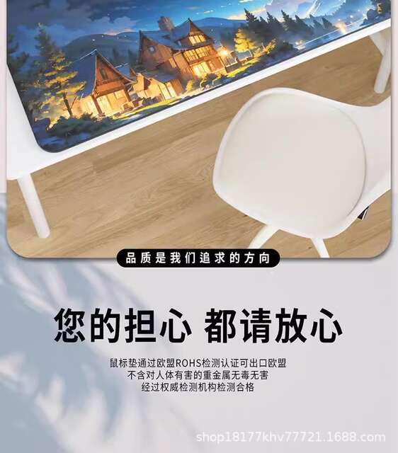 Mouse Pad Super Large E-sports Animation Secondary Computer Keyboard for Boys and Girls Office Creative Non-slip Table Mat detail 4