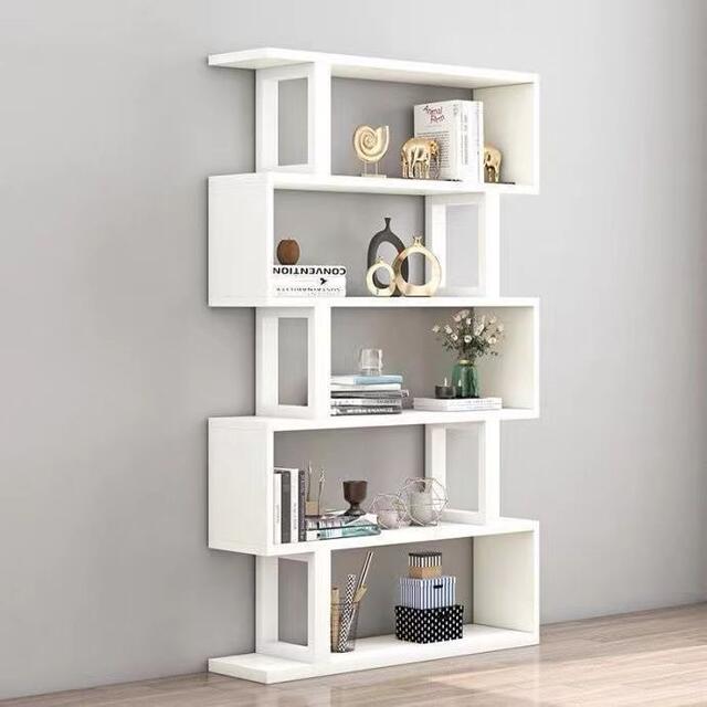 Bookshelf Storage Rack Floor-Standing Iron Art Living Room Partition Storage Cabinet Bookcase Modern Simple Children's Multi-Layer Storage Cabinet detail 1