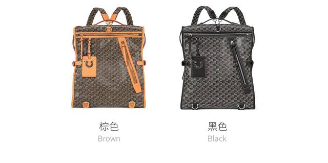 Cuisee/Cui's New Style Vintage Backpack for Short Trips, Casual Large-Capacity Unisex Bag detail 4