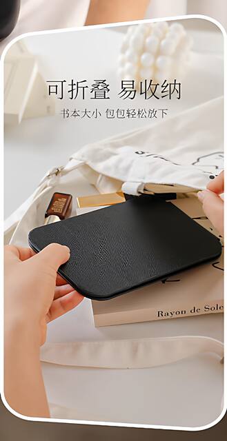 Folding Small Mirror, Student Dormitory Dedicated Vanity Mirror, Portable Travel Mirror, Home Desktop Makeup Mirror, Large Size detail 6