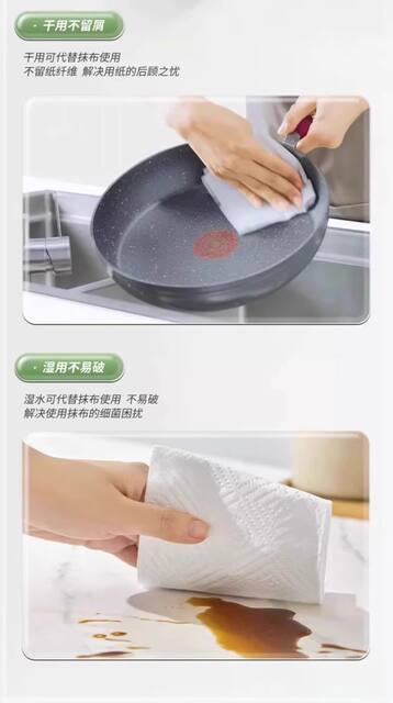Heartfelt Hanging Kitchen Paper Towels, Whole Box, Household Affordable Kitchen Tissue, Absorbent Paper, Food-Specific Paper detail 12