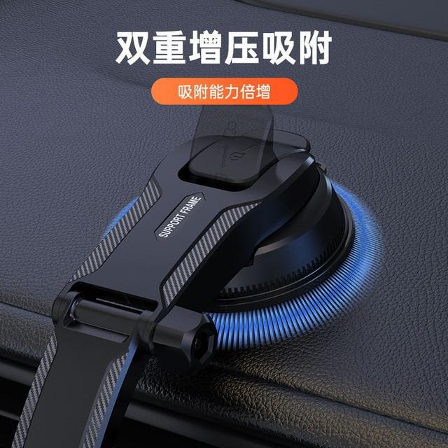 Waterfall Car-Mounted Adhesive Automatic Locking Suction Cup Phone Holder with Rotating Adjustment for Windshield Navigation detail 7