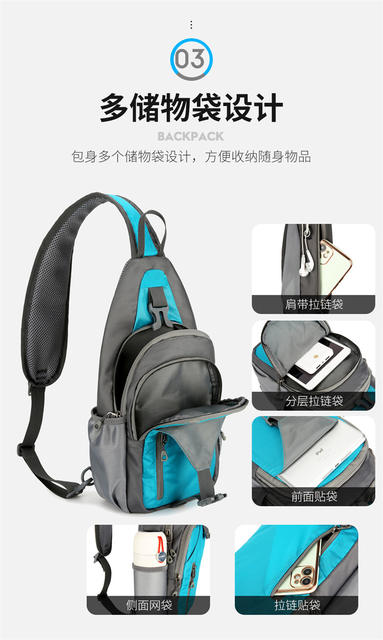Sports Outdoor Cycling Shoulder Bag Casual Large Capacity Crossbody Bag Ins Trendy Brand Workwear Single Shoulder Crossbody Bag Wholesale detail 9