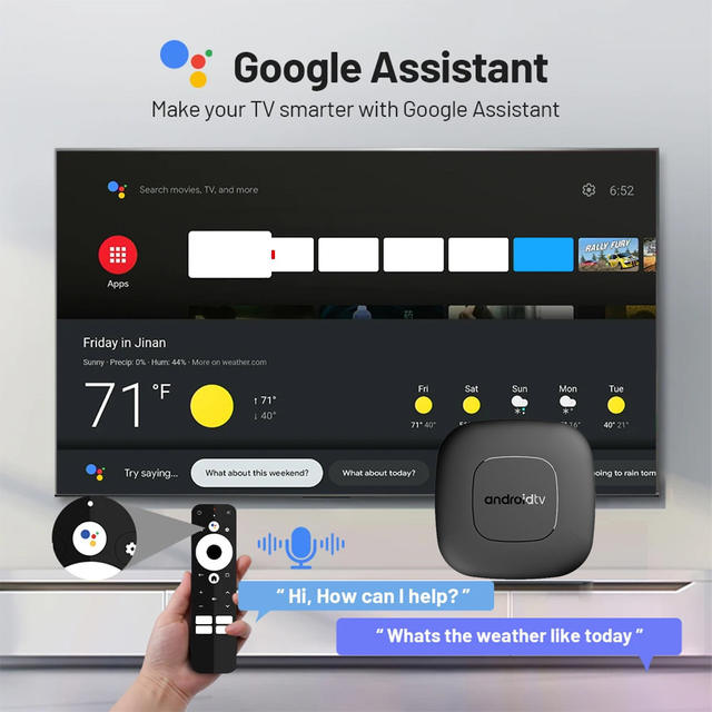 Foreign Trade Mortal T1 Android Network Set-Top Box Allwinner H313 Android Tv Box with Voice Remote Control detail 4