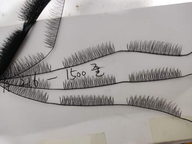 Wholesale Boutique Taiwan 216 217 False Eyelashes Natural Style Ten Pairs of Cotton Thread Stems for Photo Studio Makeup Artists detail 4