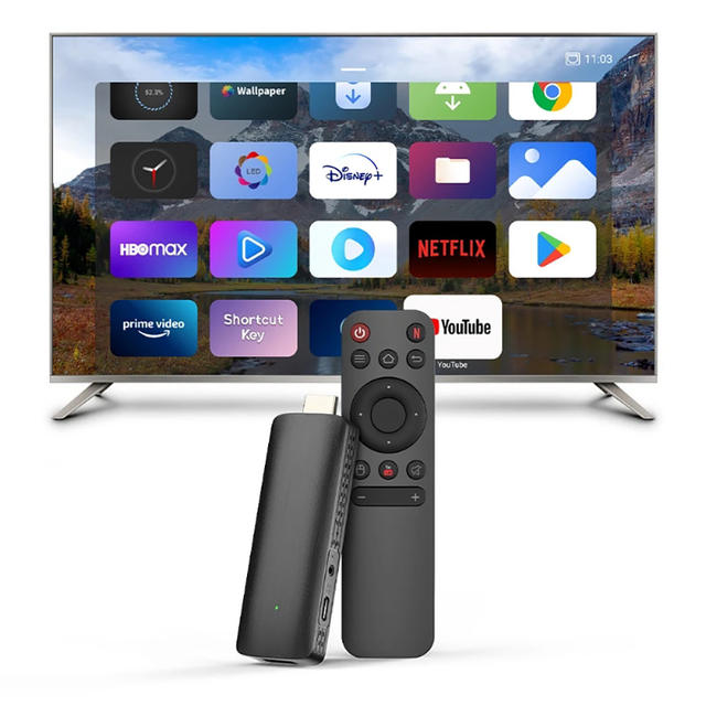 Foreign Trade ATV D6 TVSti Android Network Player 4K HD Display Dual Frequency WIFI Connection Quanzhi H313 detail 2