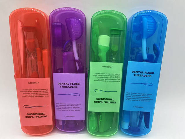 Orthodontic Oral Care Set Orthodontic Wax Toothbrush Dental Floss Oral Mirror Set Dental Clinic Gift Eight-Piece Set detail 12