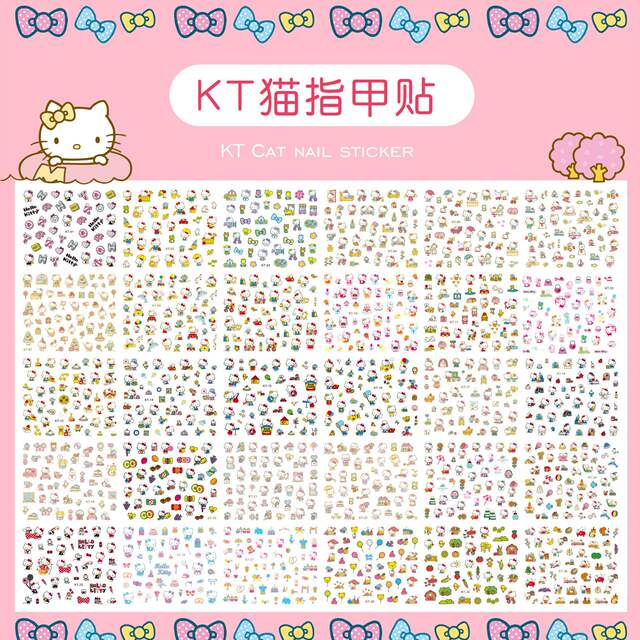 Manufacturer Wholesale 15 Cartoon Nail Stickers Set for Kidsren and Girls Ice and Snow Princess Star Dew Dress up Nail Art Stickers detail 4