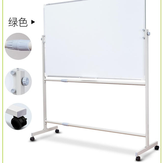 Whiteboard Writing Board Mobile Whiteboard Bracket Magnetic Double-sided White Green Board Home Teaching Hanging Whiteboard Blackboard Meeting