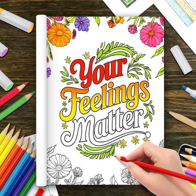 44-Page Coloring Book with Positive Affirmations detail 5