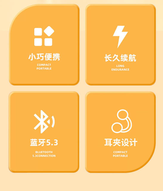 Transparent Clip-On Bluetooth Earphones with Noise Reduction, Long Battery Life, Non-In-Ear True Wireless Design, and Over-The-Ear Style detail 5