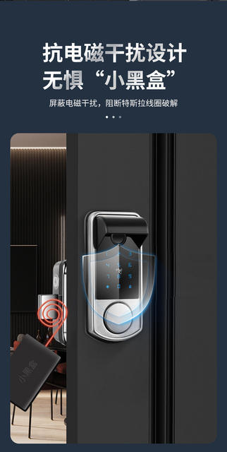 Fingerprint Lock for Home Use, Universal Courtyard Door Password Lock, Traditional Iron Gate Smart Lock detail 5